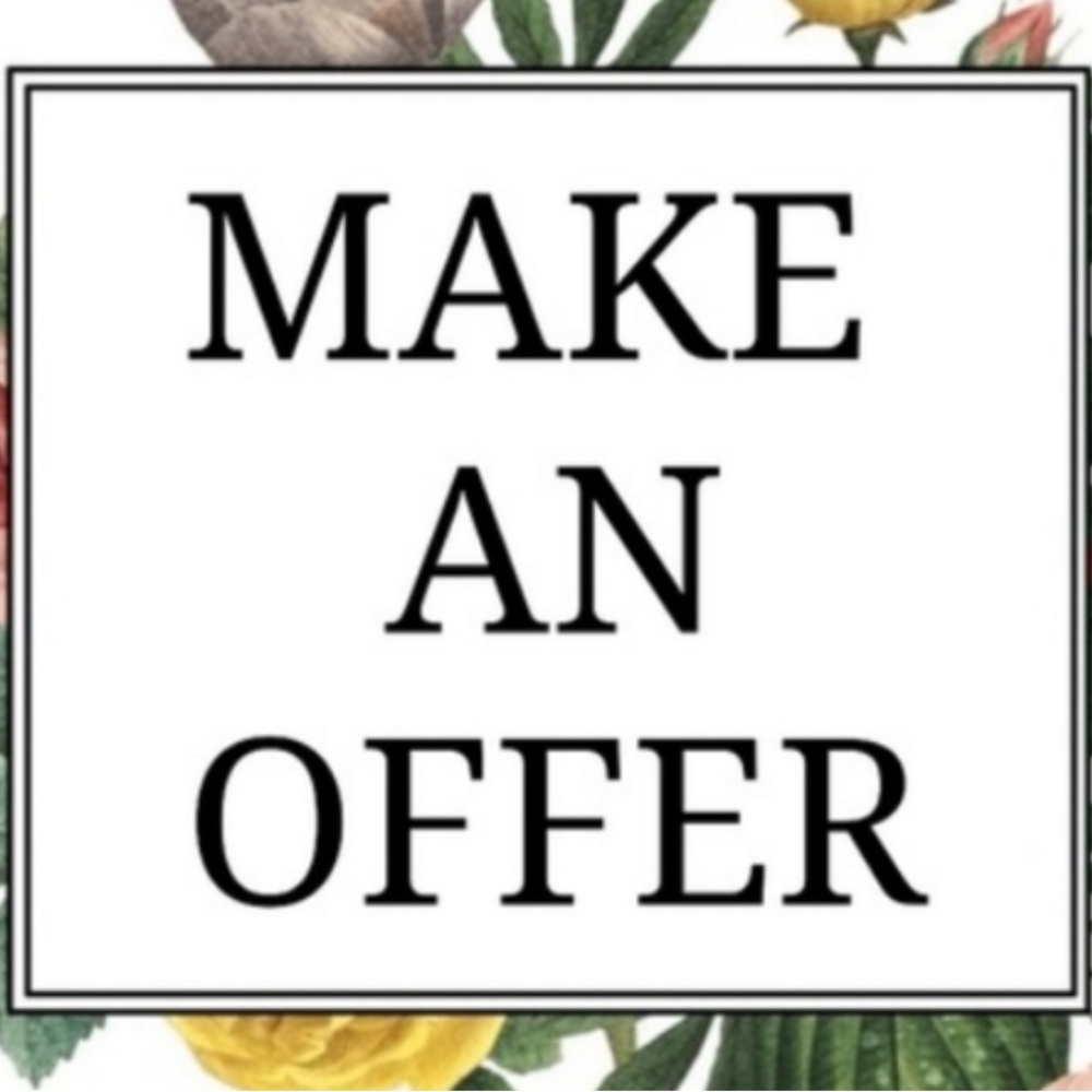 Make An Offer Graphic Sign - White/Black